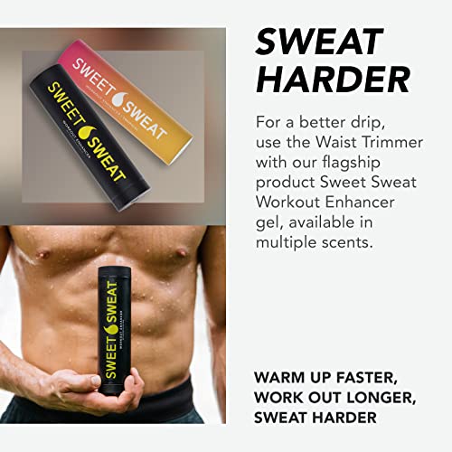 Sports Research® Sweet Sweat Waist Trimmer - Premium Sweat Enhancing Fitness Belt for Women & Men - 5 Adjustable Sizes|B017AGGBTU