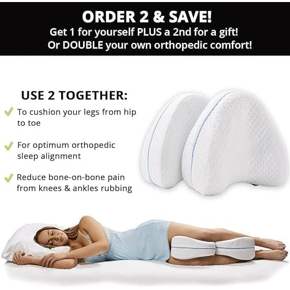 Foam Support Pillow for Legs, Back and Neck, Memory Foam Construction, Provides Pain Relief - Medaid - Lebanon