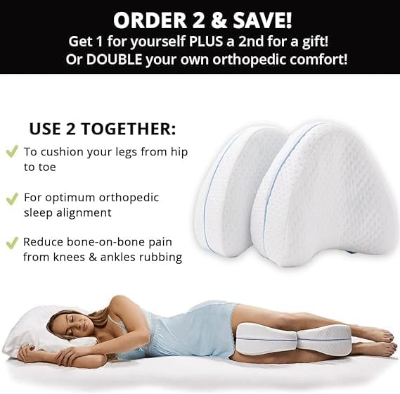 Foam Support Pillow for Legs, Back and Neck, Memory Foam Construction, Provides Pain Relief - Medaid - Lebanon