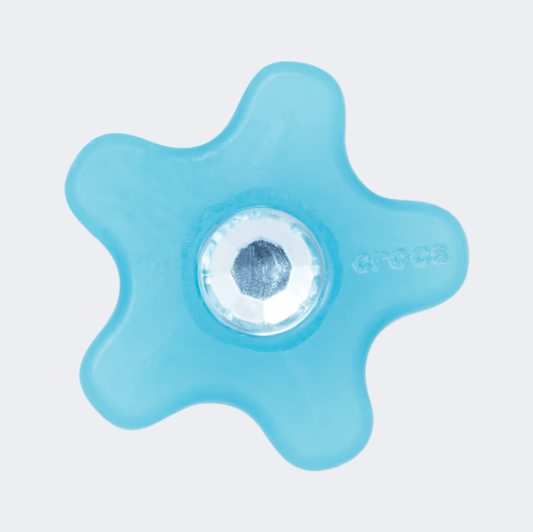Crocs Flower With Gem Lifestyle Pins Blue - Medaid International