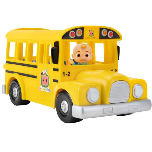 CoComelon Official Musical Yellow School Bus, Plays Clips from ‘Wheels on The Bus,’ Featuring Removable JJ Figure – Character Toys for Babies, Toddlers, and Kids - Medaid International