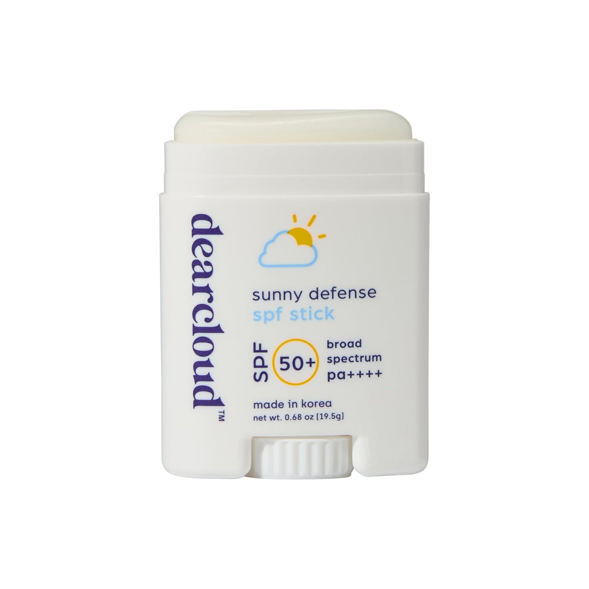 dearcloud Sunny Defense Sunscreen Stick SPF 50+ PA++++ – Korean Sunscreen for Face & Travel Size (.68 oz) - Medaid International