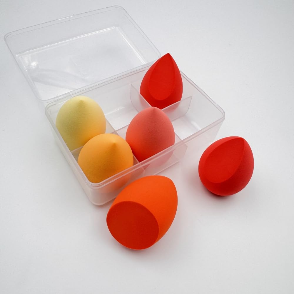 6-Piece Beauty Blender Set | Non-Absorbent Makeup Sponges, Oblique Cut & Water Drop Shapes for Foundation & Cosmetics 17 - Medaid International