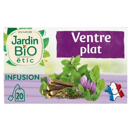 Infusion Ventre Plat Bio - Détox Digestion Légère - 20 Sachets - 30g - Jardin Bio Etic Succombez à cette infusion délicieuse et naturelle favorisant la - Le Lot De 3 - Medaid International