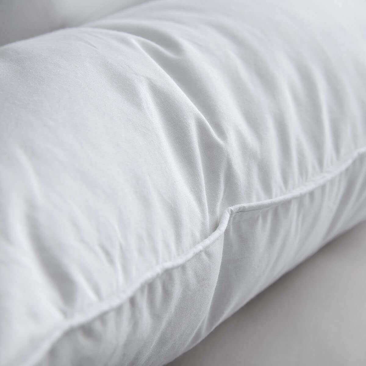 AIKOFUL Luxury Feathers Down Pillow Queen Size, Hotel Quality Fluffy Bed Pillow, Soft Pillow for Sleeping, Organic Cotton Cover(20x28”, Pack of 1) - Medaid International