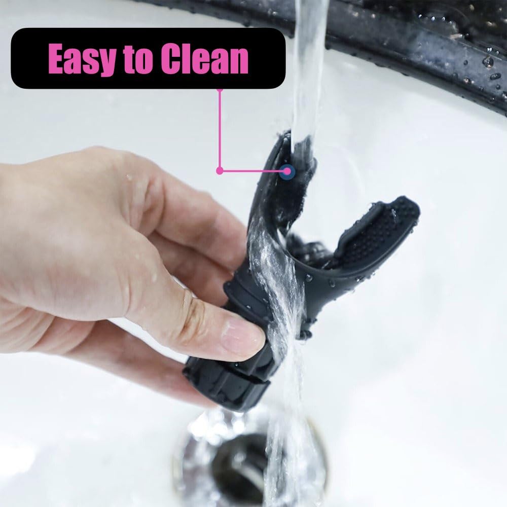 Breathing Trainer, Portable Respiratory Muscle Trainer with Adjustable Resistance, Compact Lung Exercise Device, Detachable for Easy Cleaning - Black - Medaid International