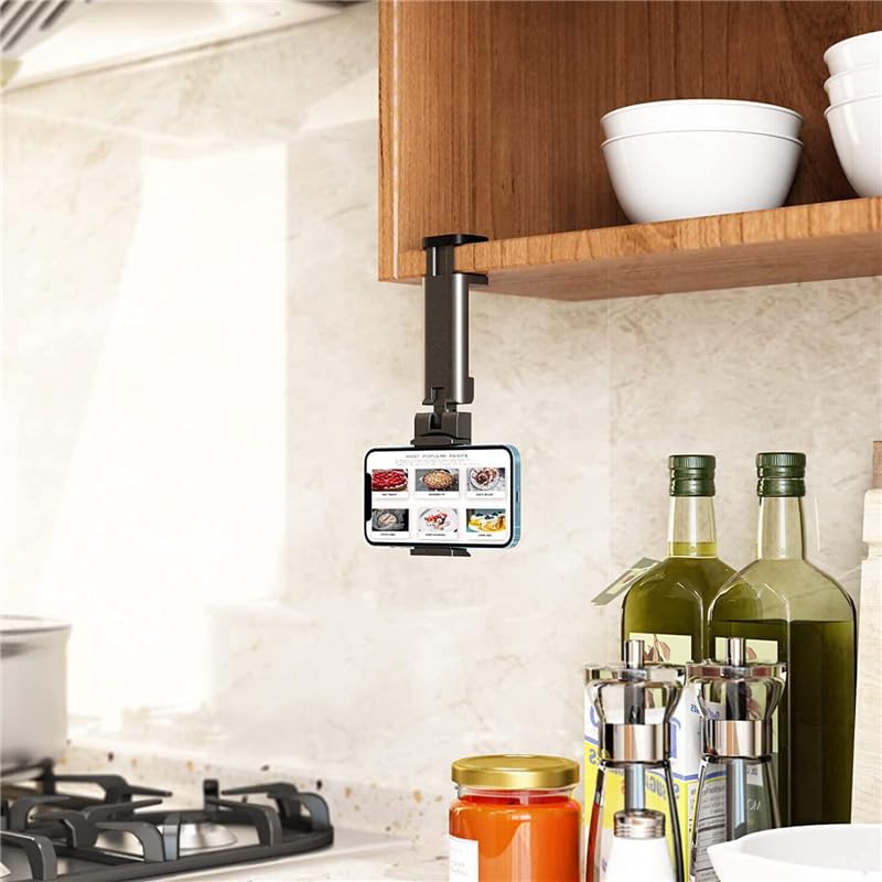 Airplane Phone Holder, Portable Travel Stand Desk Flight Foldable Adjustable Rotatable Selfie Holding Train Seat Stand, Seat Bracket - Medaid International