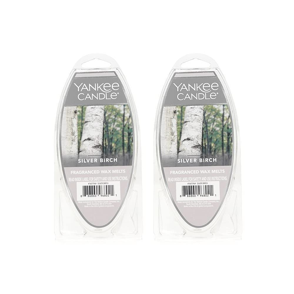 Yankee Candle Set of 2 Silver Birch Fragranced Wax Melts - Medaid International