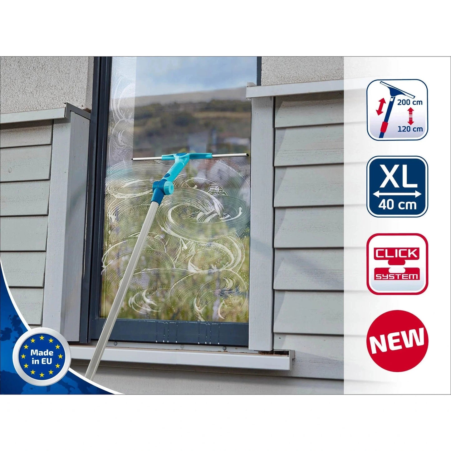 2in1 XL Telescopic Window Squeegee - Medaid International