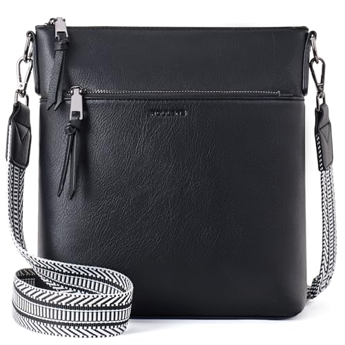 Roulens - Vegan Soft Leather Crossbody Bag with Adjustable Strap & Stylish Design