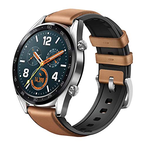 Huawei - Classic Stainless Steel Smartwatch with AMOLED Display & Hybrid Strap