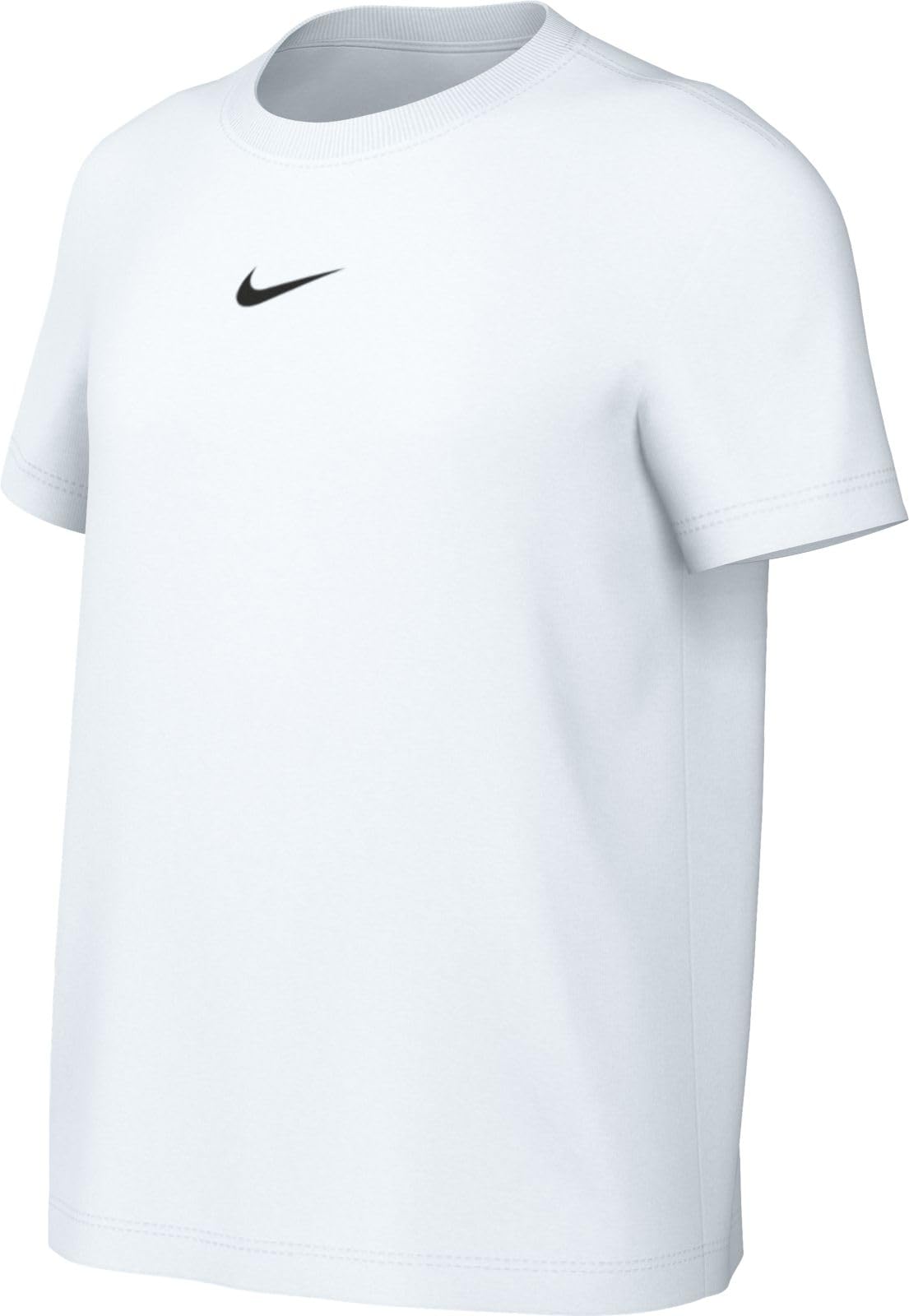 Nike Unisex Kid's Big Girls' Club Essential T-Shirt, White - Medaid International