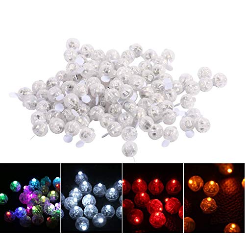 Strnek - 100pcs Round LED Flash Ball Lamps for Party & Wedding Decor, Long Standby