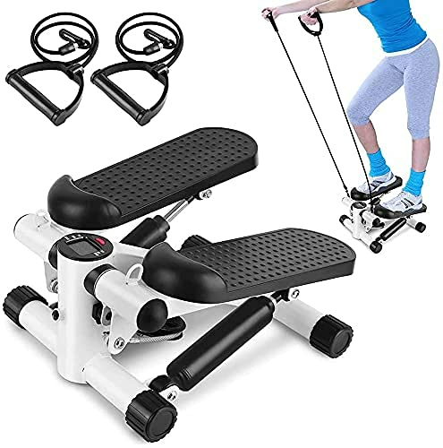Mini Stair Stepper with Resistance Bands ‚Äì Portable Full Body Home Workout Machine - Medaid International