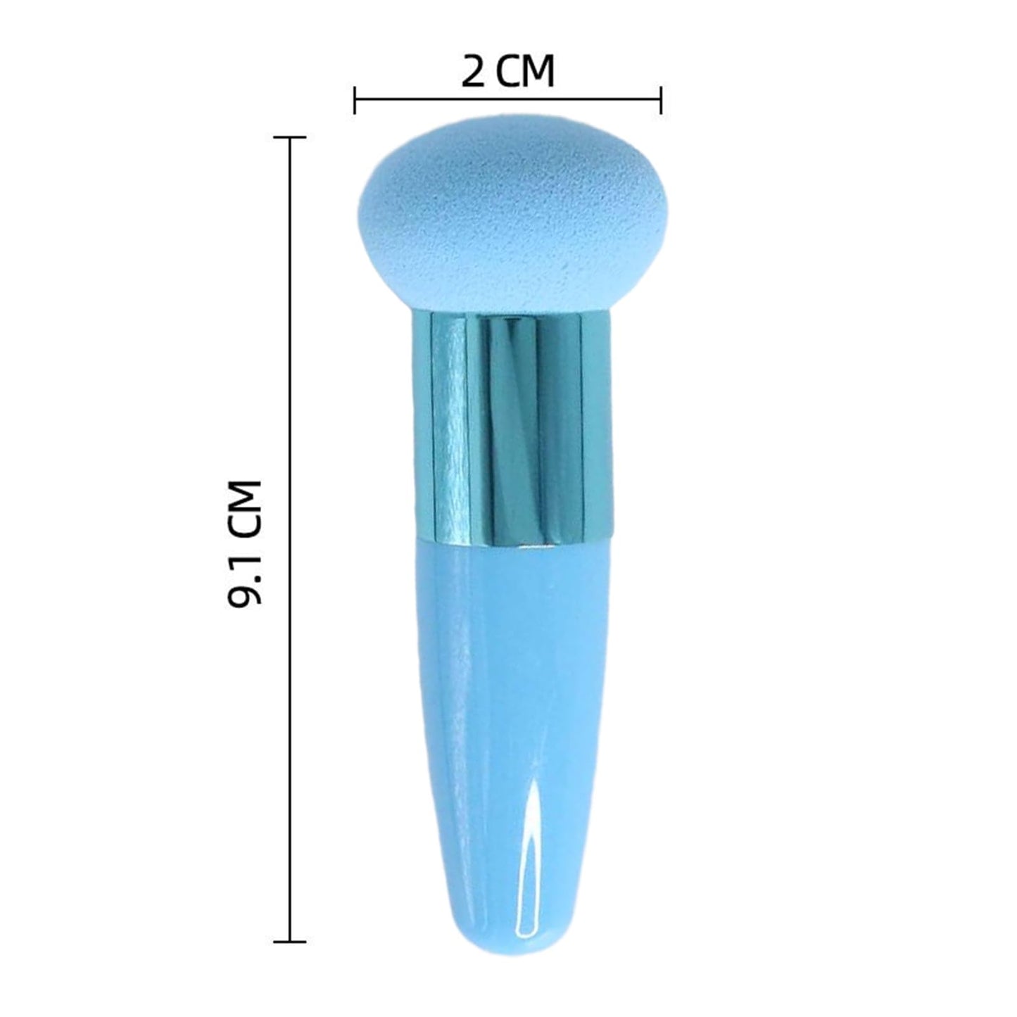 Foundation Makeup Sponge with Handle – Mushroom Shape Beauty Blender Stick for Smooth Application, Perfect for Liquid and Cream Cosmetics - Medaid International