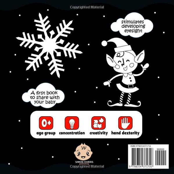 My First Advent Calendar, High Contrast Baby Book for Newborns, 0-12 Months: Christmas Countdown Calendar for New Babies | Black and White Baby Book from Birth | Visual Stimulation Images - Medaid International