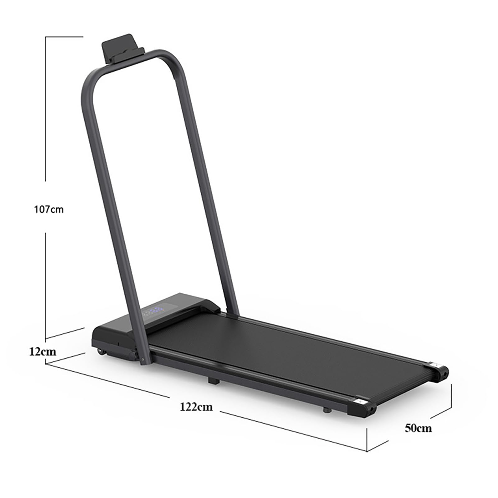 NaKeah Under Desk Treadmill Foldable with Remote Control Walking Running Pad Machine with Holder & LED Display for Home or Office,Grey - Medaid International
