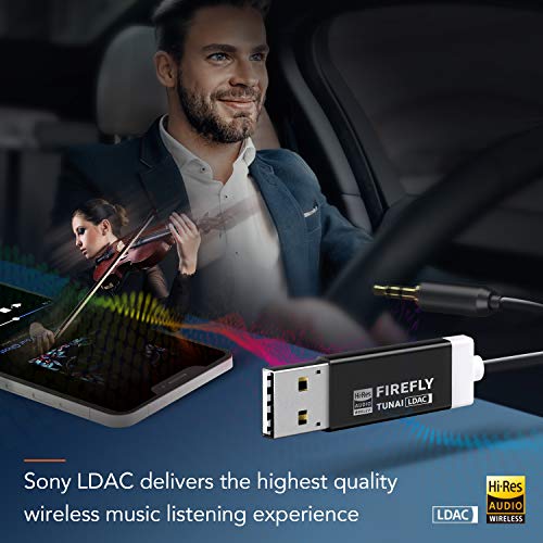 TUNAI - LDAC Bluetooth Receiver with USB DAC, 3.5mm AUX, Hi-Res Streaming