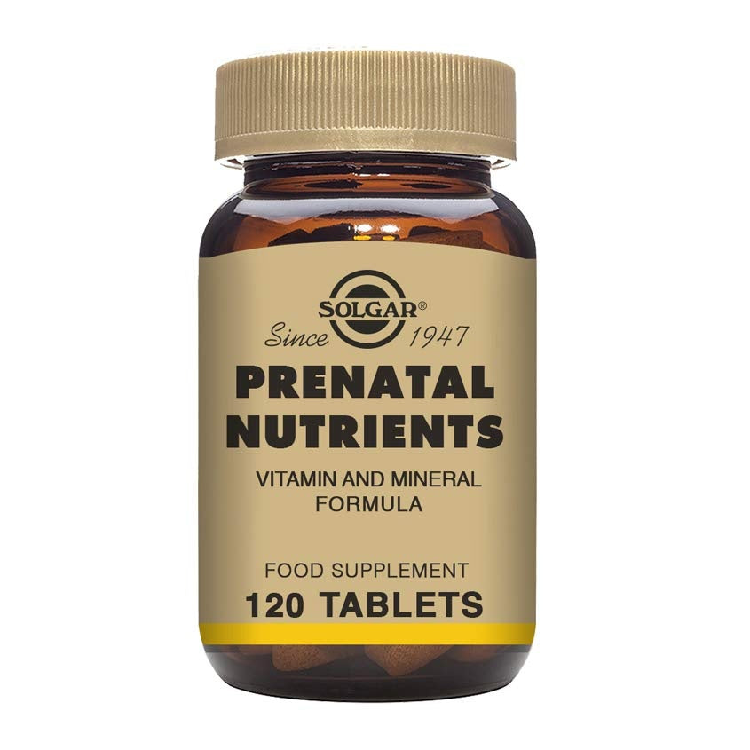 Solgar Prenatal Nutrients - 120 Tablets - Multivitamin & Mineral Formula for Pregnant & Lactating Women - Vegan, Kosher & Gluten Free - 30 Servings - Medaid International