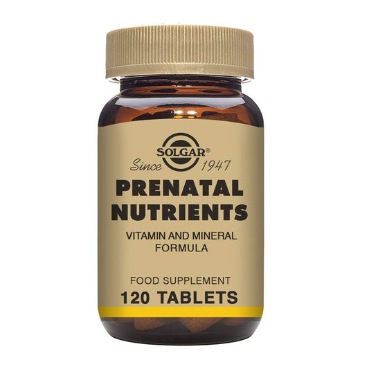 Solgar Prenatal Nutrients - 120 Tablets - Multivitamin & Mineral Formula for Pregnant & Lactating Women - Vegan, Kosher & Gluten Free - 30 Servings - Medaid International