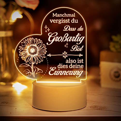 Vetbuosa - Engraved Inspirational Night Lights for Women and Friends