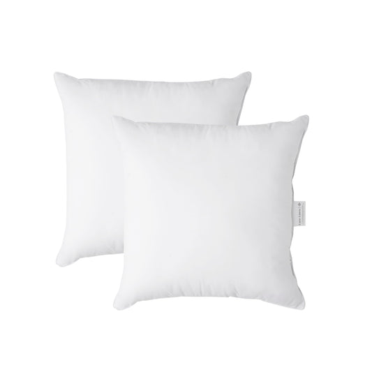 LANE LINEN 22x22 Pillow Insert - Pack of 2 White Decorative Pillow for Sofa Bed, Fluffy Inserts for Throw Pillows Covers for Bed,Euro Couch Pillows for Living Room - Medaid International