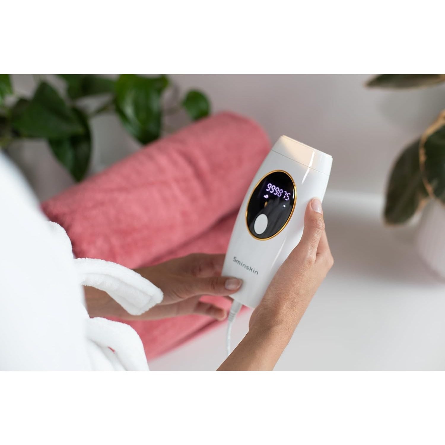 5minskin Hair Laser Removal Handset 2.0 - IPL Facial Hair Removal | At-Home Light Hair Removal Women, Men | 999,999 Flashes | Painless Hair Remover - Medaid International