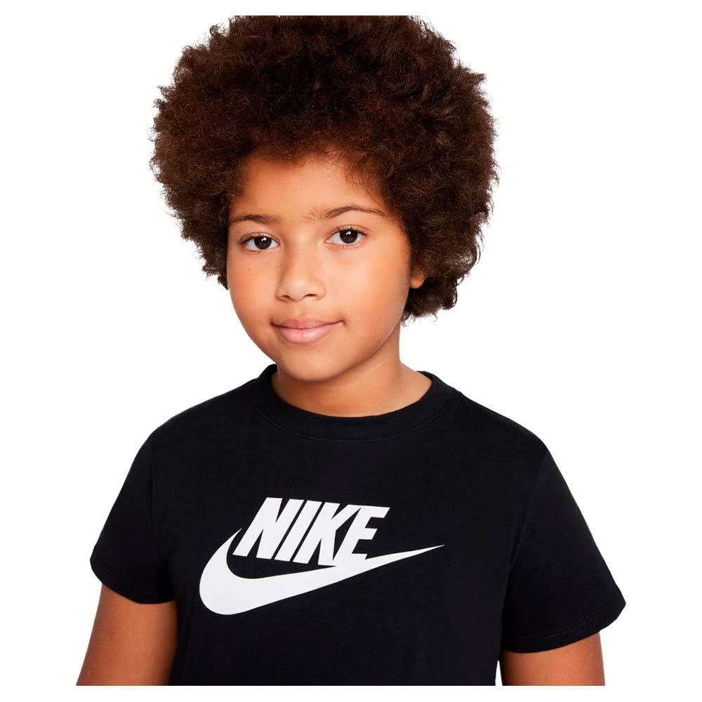 Nike NSW Tee Crop Futura (Little Kids/Big Kids) Black - Medaid International