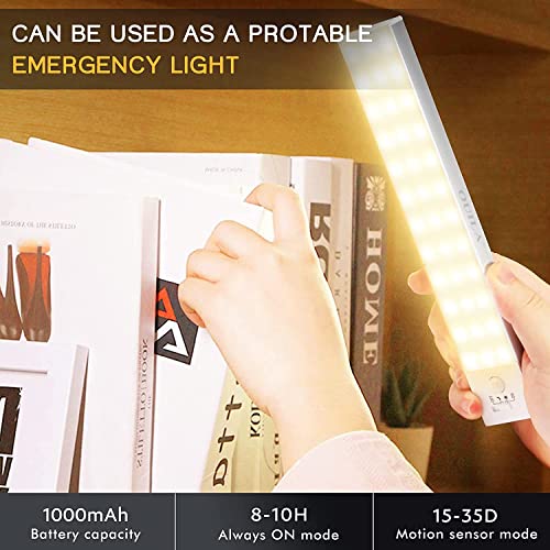 Ouila - Motion Sensor LED Wardrobe Light, USB Rechargeable, 3000K, 2-Pack