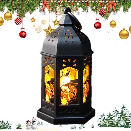 Aizuoni - Battery Operated Halloween Lanterns - Vintage Electric Table Decor