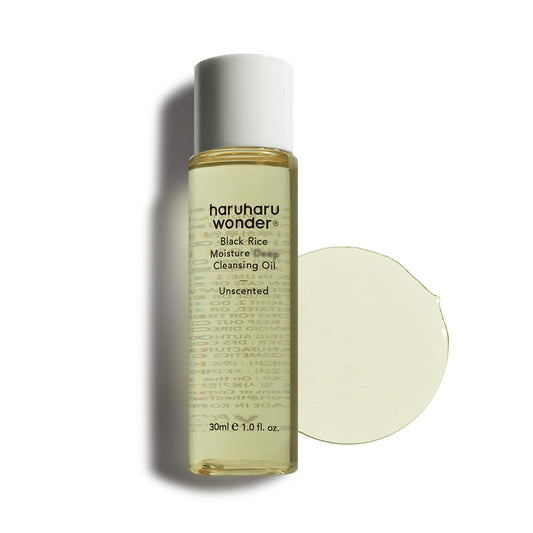 HARUHARU wonder Black Rice Moisture Cleansing Oil, Travel Size, Double Cleansing, Daily Makeup remover, Pore Oil Cleanser, Korean Skincare, Non-comedogenic, Holiday Stocking Stuffer, 1.0 fl oz - Medaid International