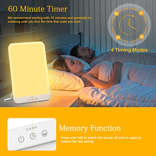 Lobertingu - 10000 Lux Light Therapy Lamp with Adjustable Brightness & Timer