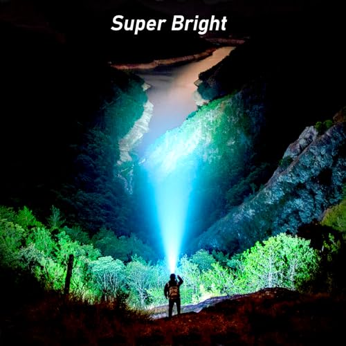 Blukar - Rechargeable Waterproof Headlamp with 8 Light Modes & Motion Sensor