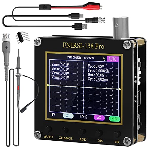 Beffkkip - 138Pro Digital Oscilloscope Kit with 2.4" LCD, 200kHz, Portable Design