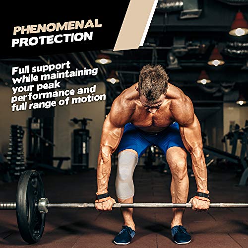 Powerlix - Knee Sleeve for Pain Relief, Support for Running & Sports, Unisex