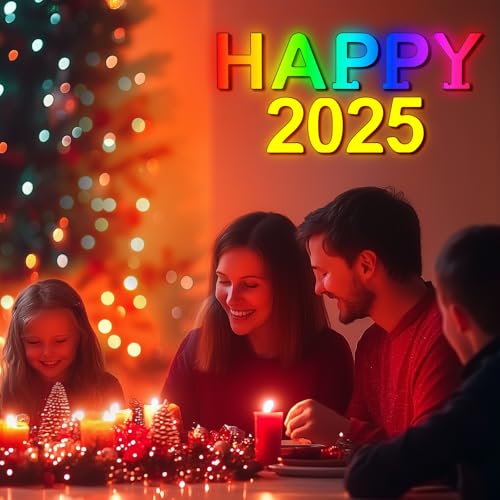 Kangtaixin - RGB Color Changing LED Number Lights, APP Control, Dimmable, USB Powered