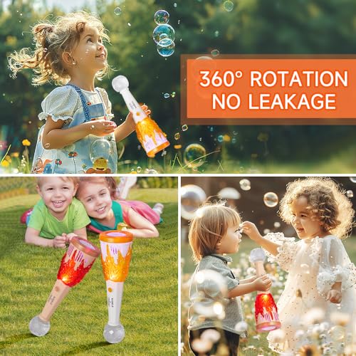 Antorcha - Automatic Bubble Machine With Light & Music For Kids, USB Rechargeable