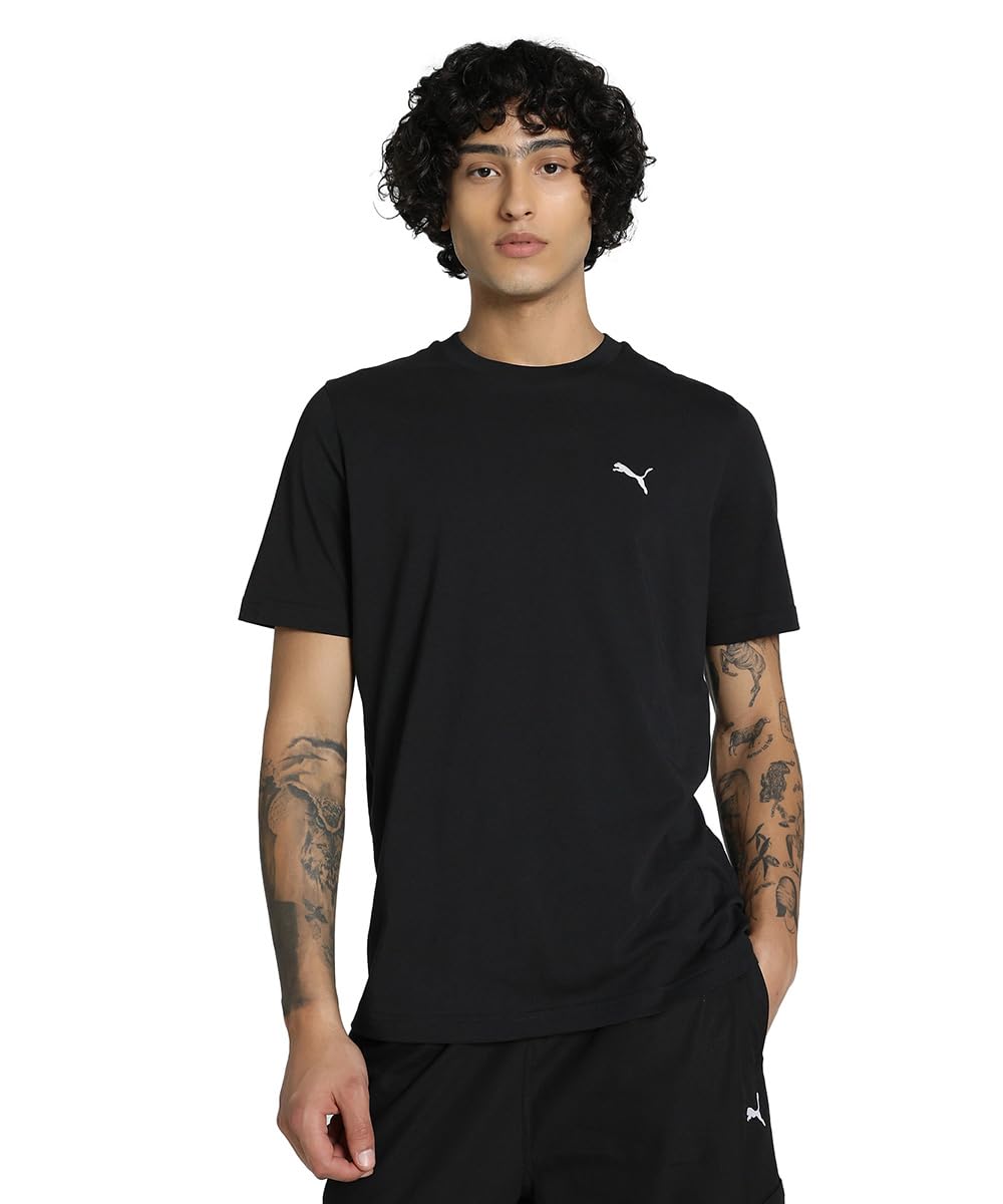 PUMA Mens Small Logo T-Shirt (M) (Black) - Medaid International