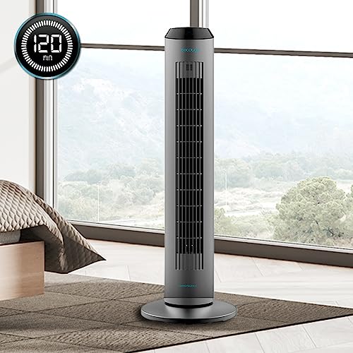 Cecotec - EnergySilence 8190 Skyline Ionic Tower Fan, 60W, 3 Speeds, Remote Control