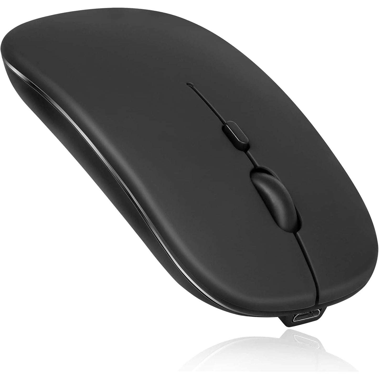 UrbanX - Rechargeable Bluetooth Wireless Mouse for Samsung Galaxy S22/S23/S24, Optical Tracking, Sleek Black Design