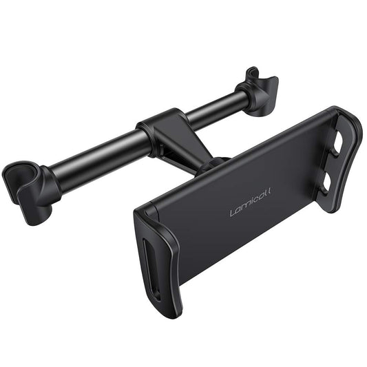 Lamicall Car Headrest Mount, Tablet Headrest Holder - Stand Cradle Compatible with iPad Pro Air Mini, Galaxy Tabs, Other 4.7-10.5" Cellphones and Tablets - Black - Medaid International