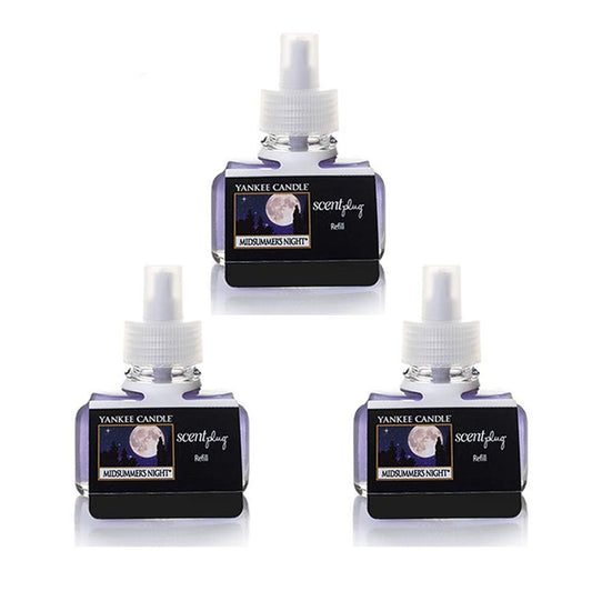 Yankee Candle Scent Plug Refill, Midsummer Night (Pack of 3) - Medaid International