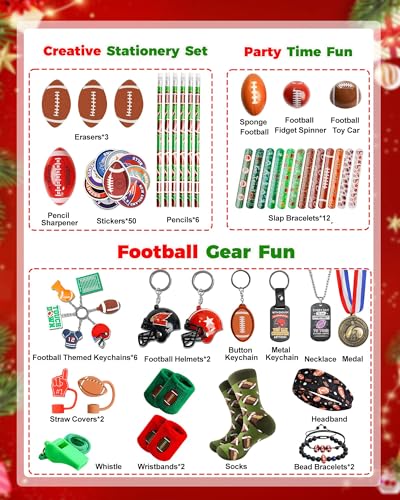 JroyJoy Advent Calendar 2025, 24Pcs Football Surprises 24 Days Christmas Advent Calendars Gifts for Kids, Football Game League Rugby Team Arrival Gift for Boys Teenagers Xmas Gift Set - Medaid International