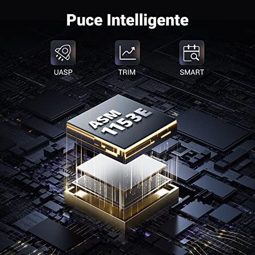 UGREEN - USB C 3.1 Gen 2 2.5 Inch SATA HDD/SSD Enclosure, 6Gbps UASP, Cable Included