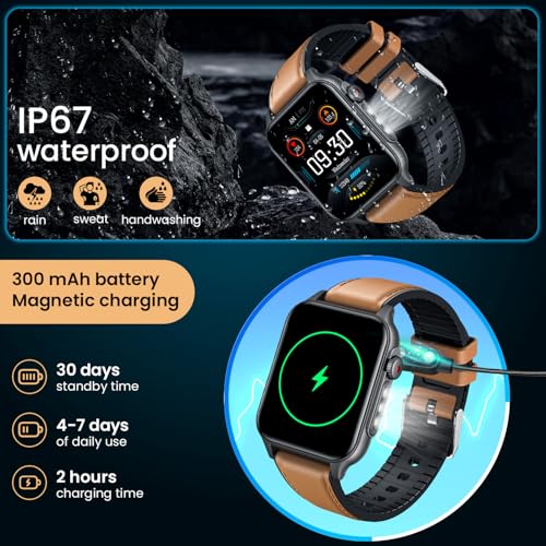 Taoloon - Smart Watch for Men with Bluetooth Call, 100+ Sports Modes, 1.96" Display