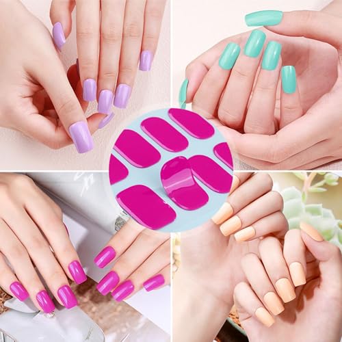 Vendas Nails - Semi Cured Gel Nail Strips, 20Pcs, Easy DIY Application, Long Lasting