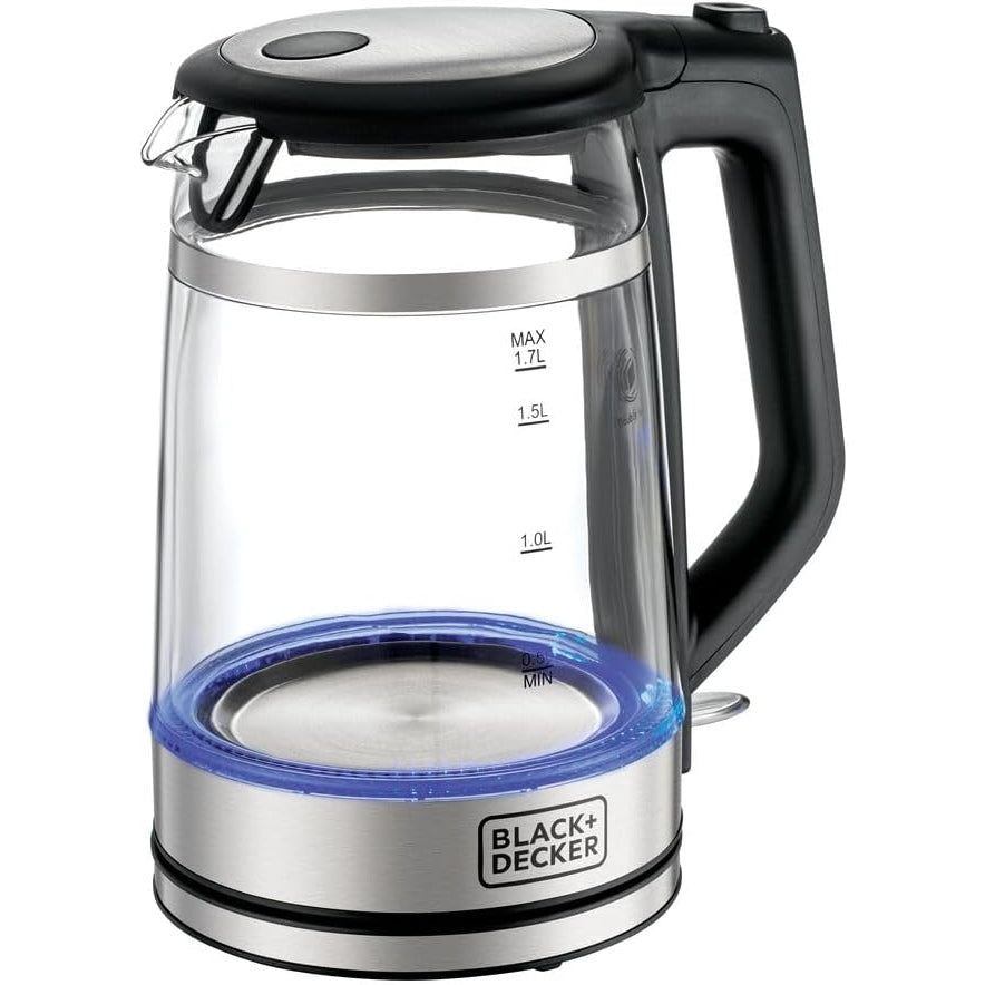 BLACK+DECKER Glass Kettle Double Wall 1.7L 2200W - GK220-B5, by BLACK+DECKER - Medaid