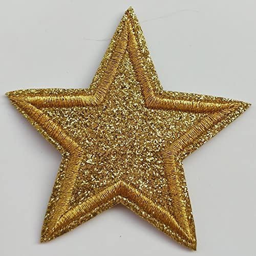 25pcs Random Assorted Mix Lots Iron-on or Sew-on Embroidered Patch Motif Applique Patches Crown Star - Medaid International