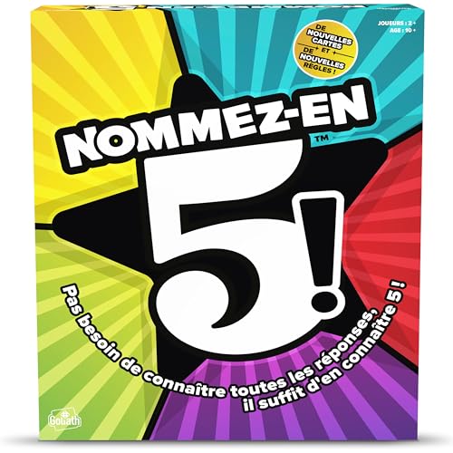 Goliath - Name 5 Board Game - Fun Family Game for All Ages, Quick Play