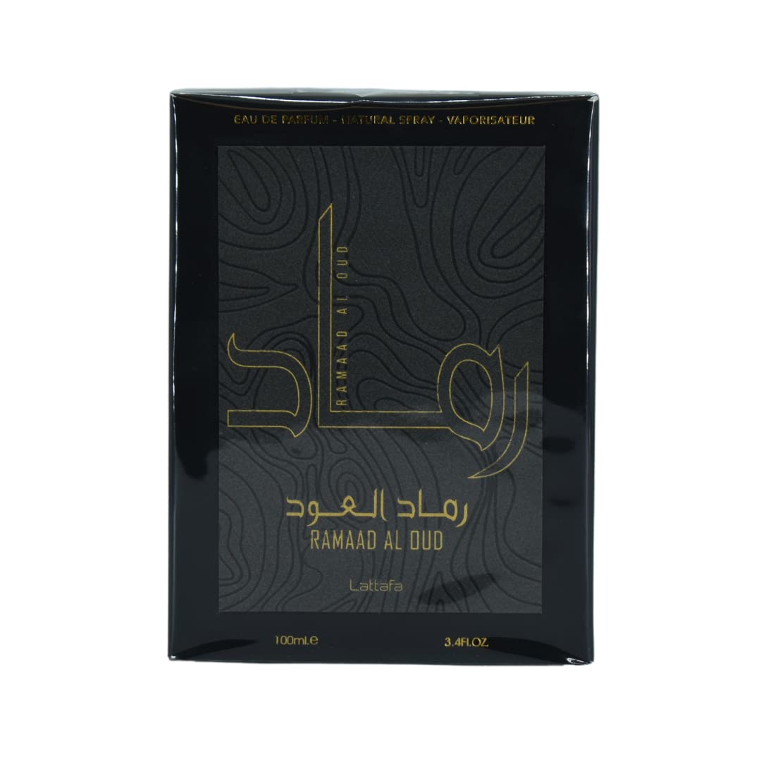 Lattafa Ramaad Al Oud Eau de Parfum Spray for Unisex, 3.4 Ounce - Medaid International